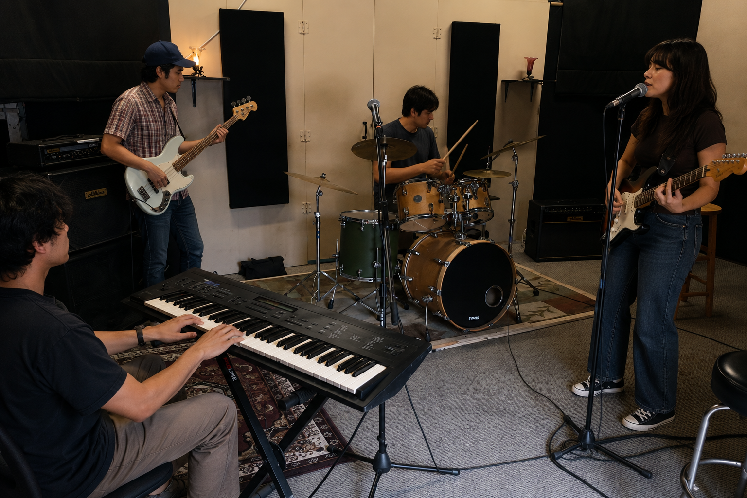 Full band rehearsal